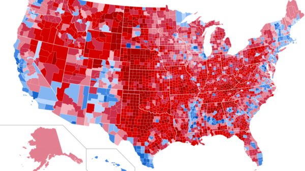 United states presidential election results by county 2016
